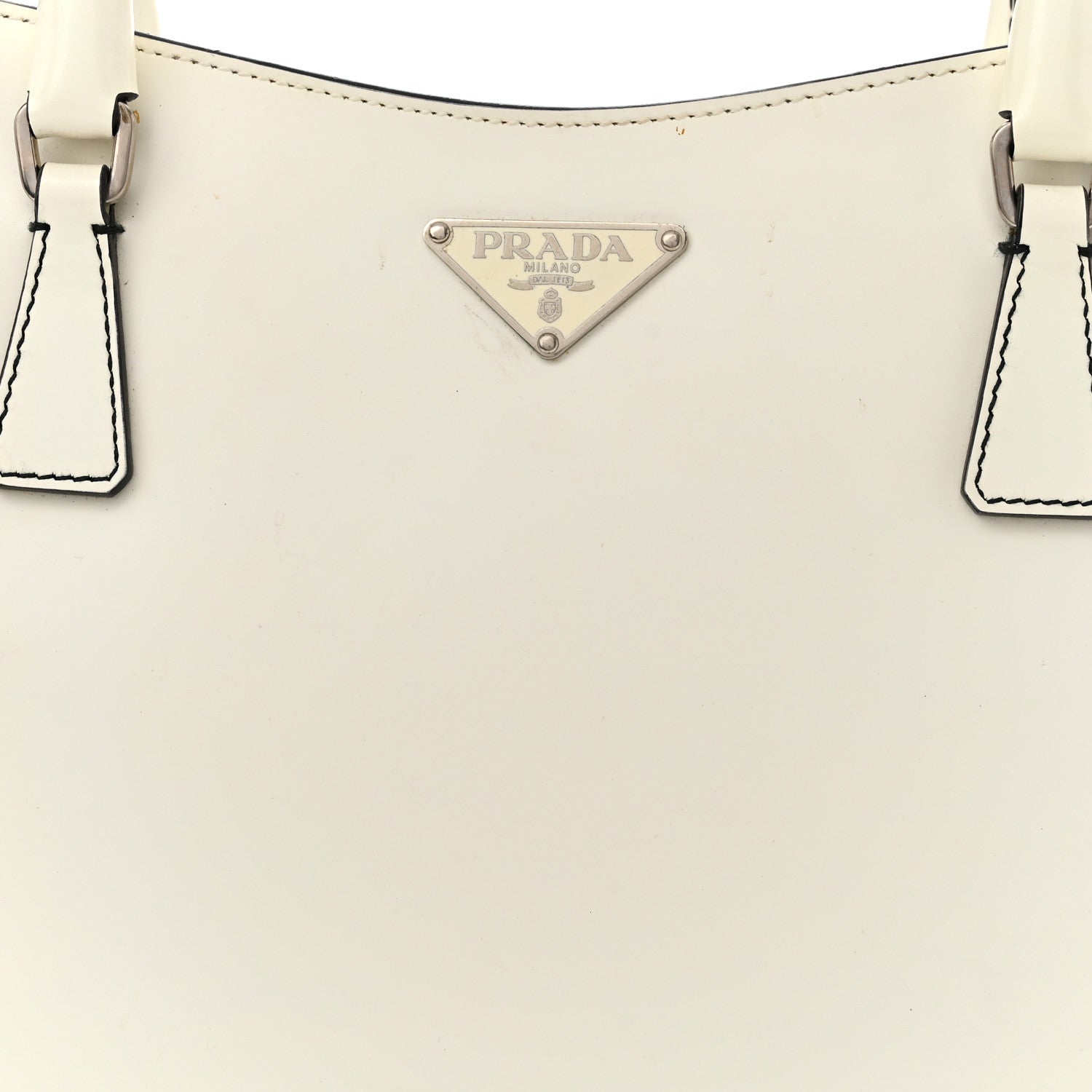 Prada Spazzolato Tote White 8 of 14