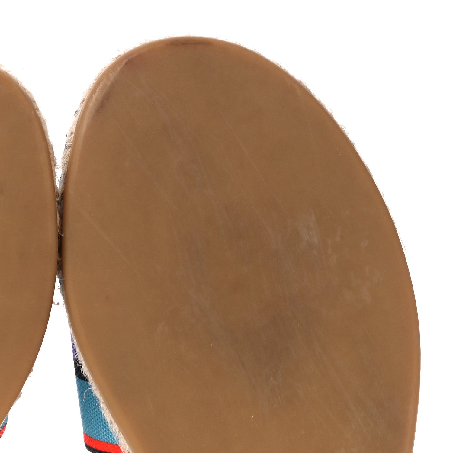 Valentino Garavani Canvas Embroidered Vlogo Espadrille Flat Slide Sandals 37 Multicolor 10 of 13