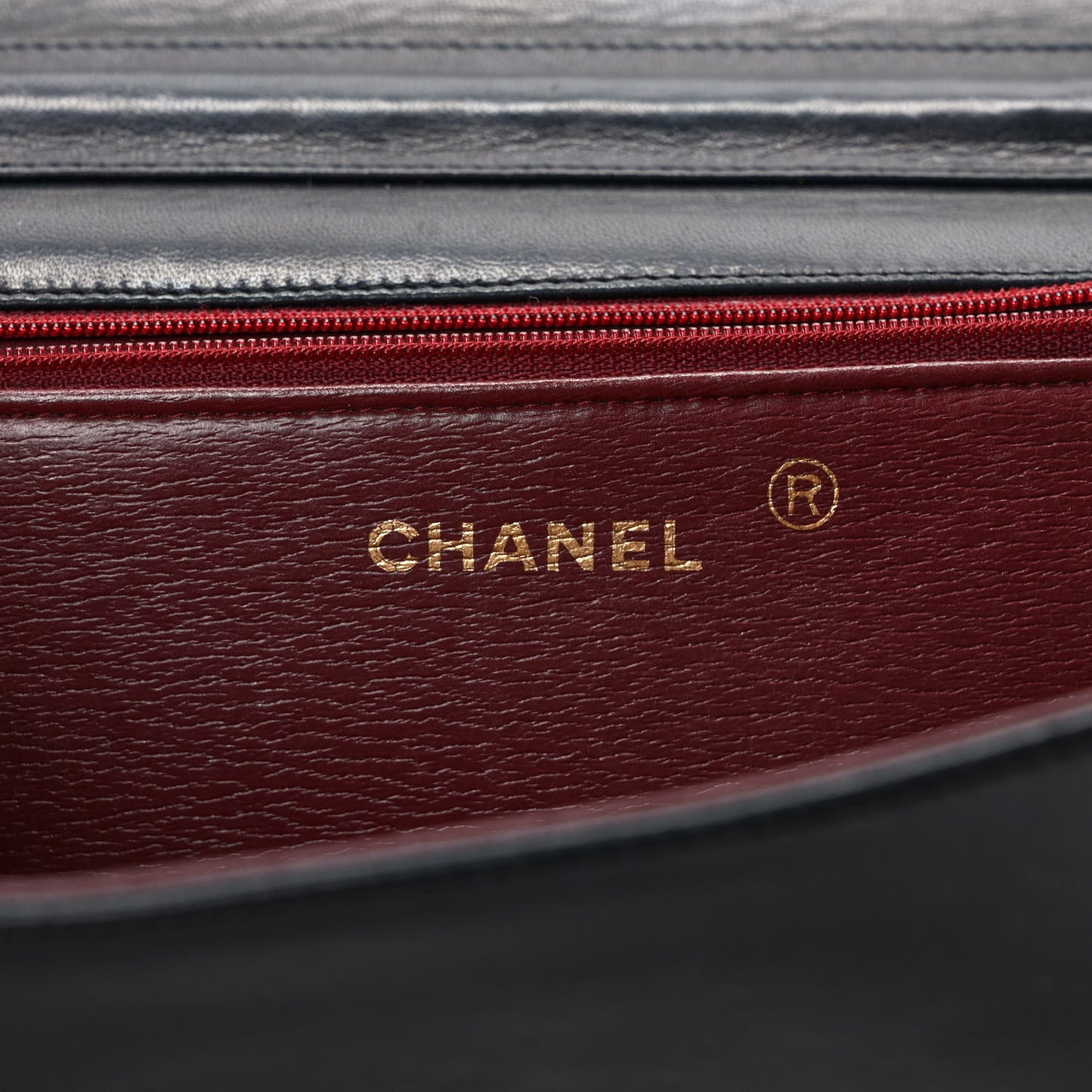 Lambskin Quilted Small Single Flap Black