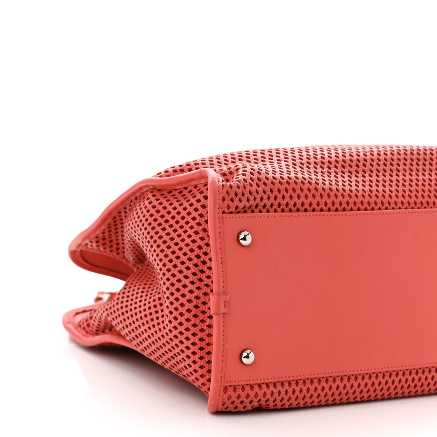 Chanel Calfskin Perforated Up In The Air Tote Red 9 of 10
