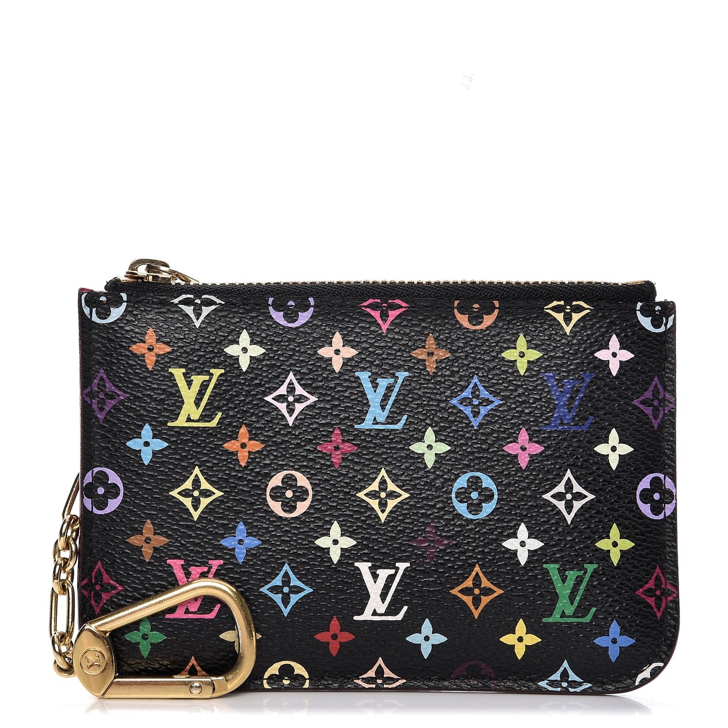 Monogram Multicolor Key Pouch Black Grenade