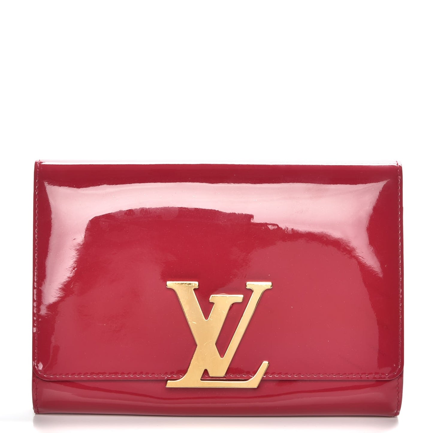 Patent Louise Clutch Rose Indien