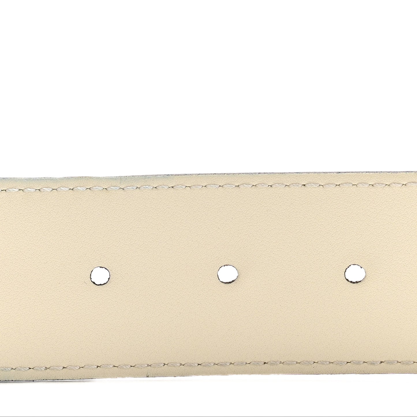 Calfskin Double G 40mm Belt 85 34 Mystic White
