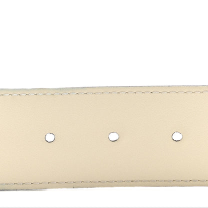 Gucci Calfskin Double G 40mm Belt 85 34 Mystic White 5 of 9