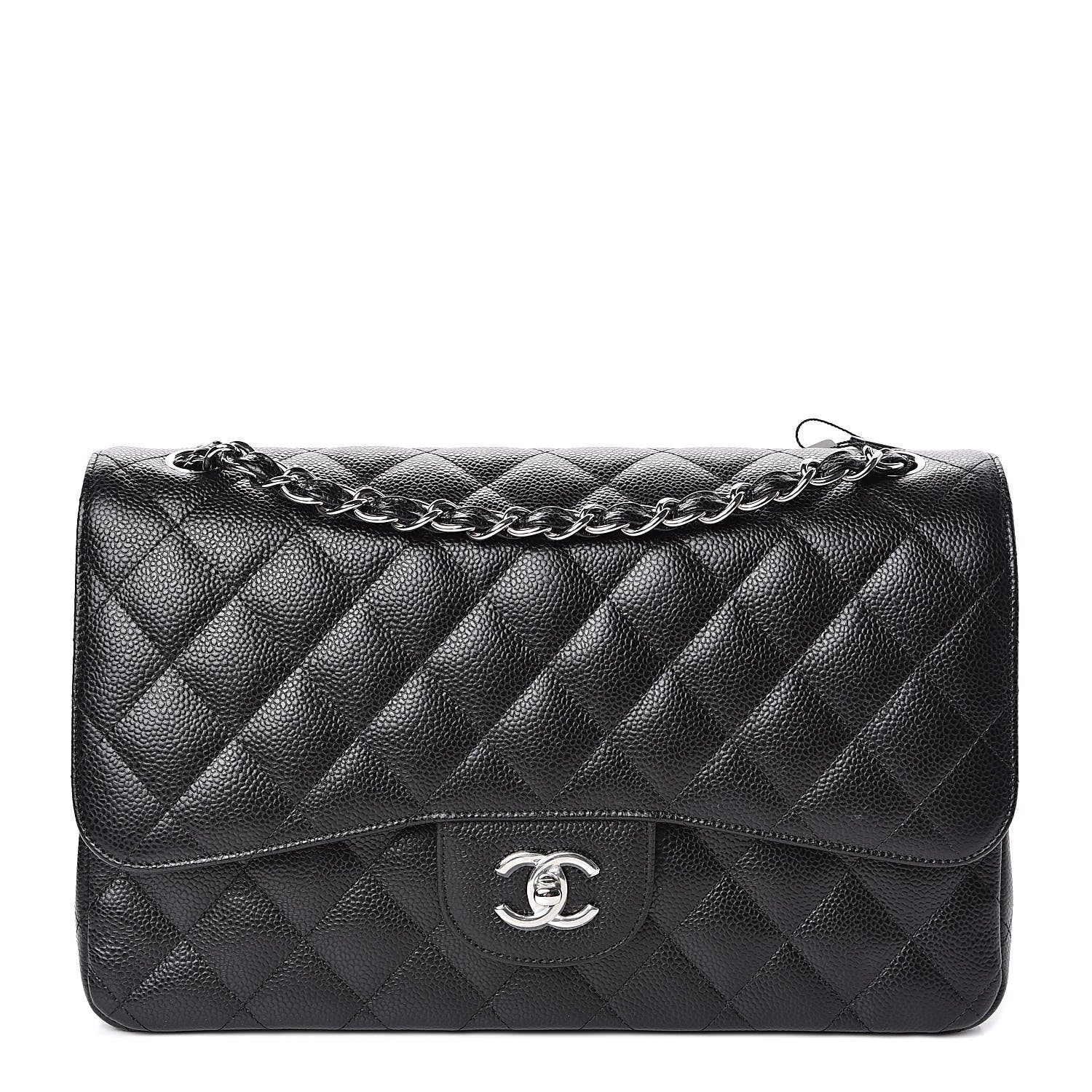 Chanel Caviar Quilted Jumbo Double Flap Black 1 of 11