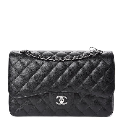 Chanel Caviar Quilted Jumbo Double Flap Black 1 of 11