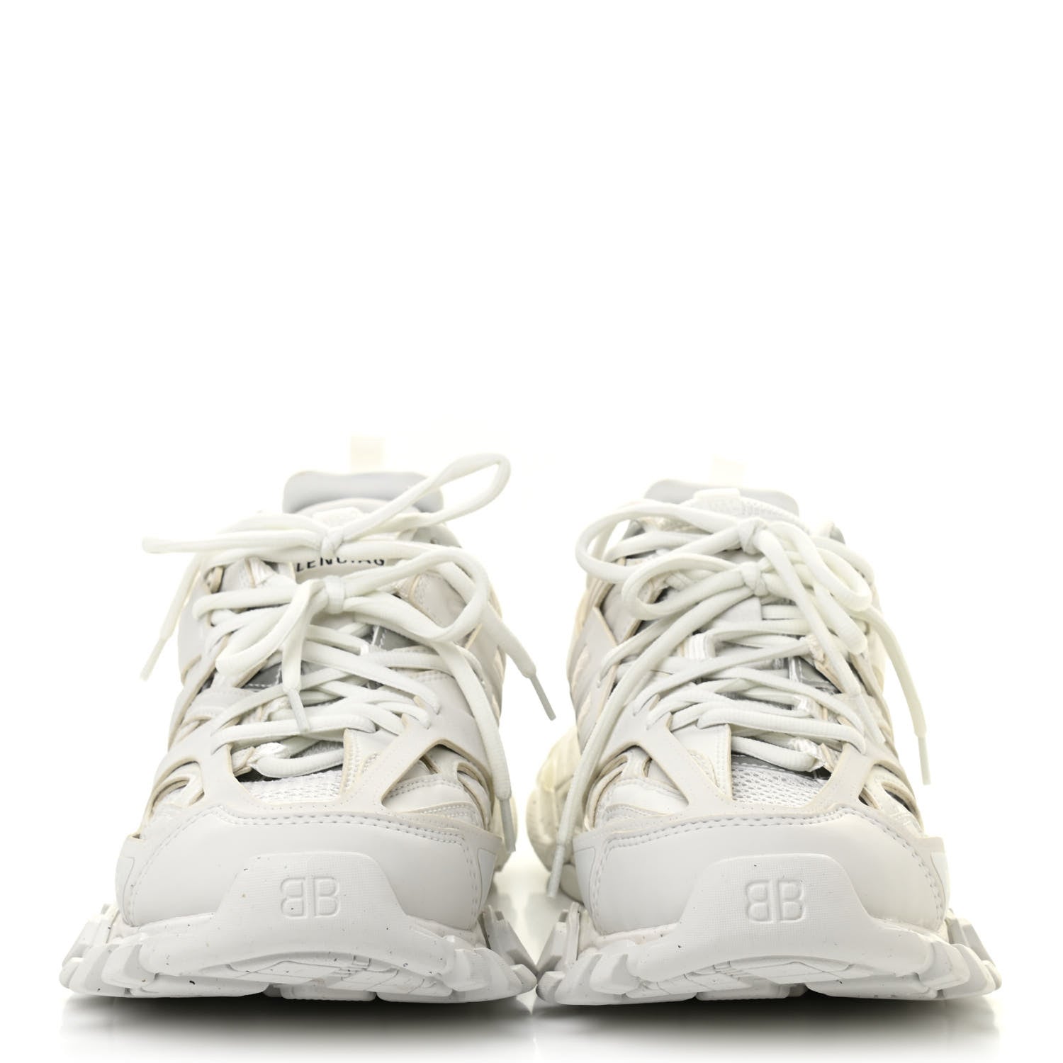 Balenciaga Rubber Mesh Fabric Monocolor Recycled Sole Womens Track Sneakers 39 White 2 of 9