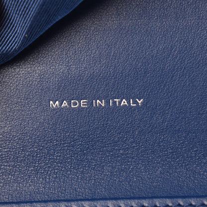 Chanel Caviar Chevron Quilted Compact Flap Wallet Navy 7 of 9