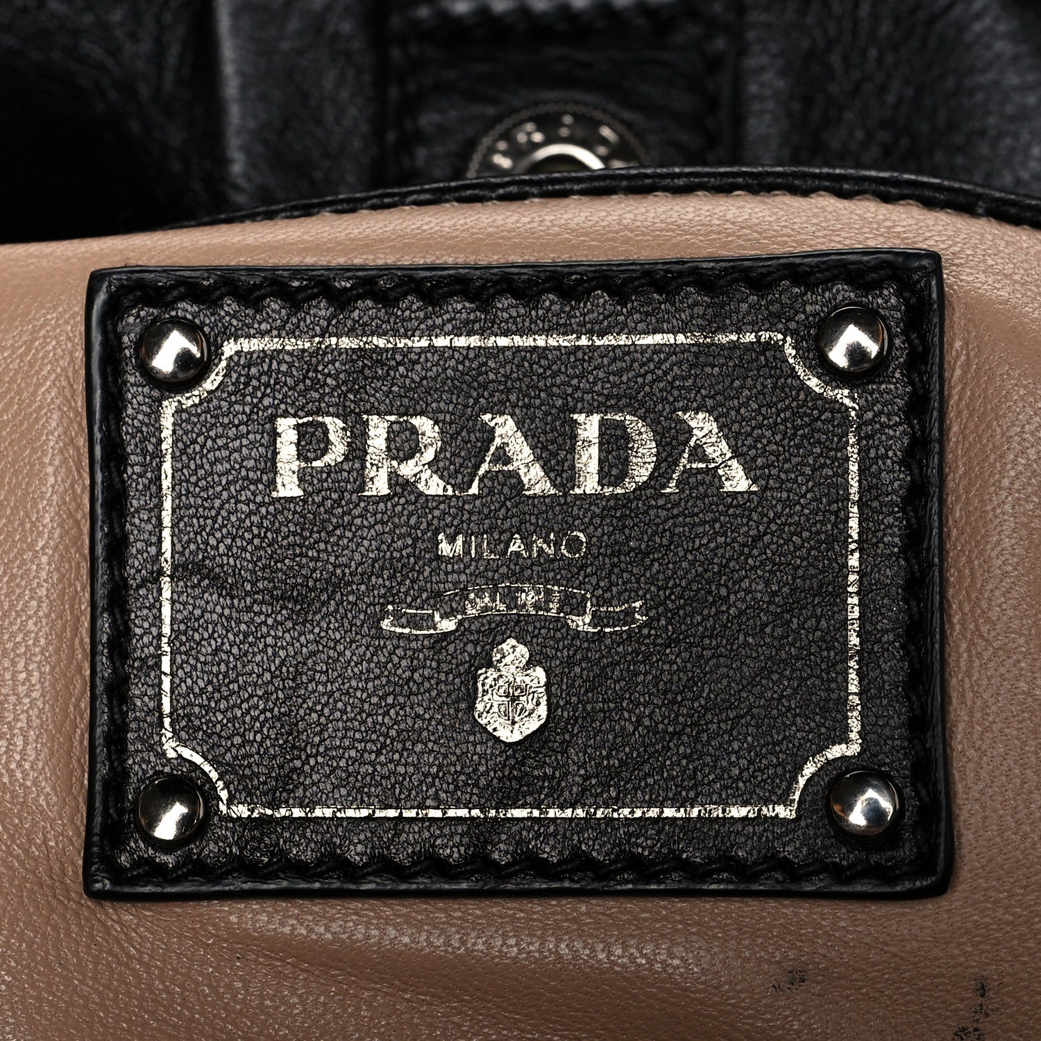 Prada Nappa Gaufre Shopping Satchel Black 5 of 13