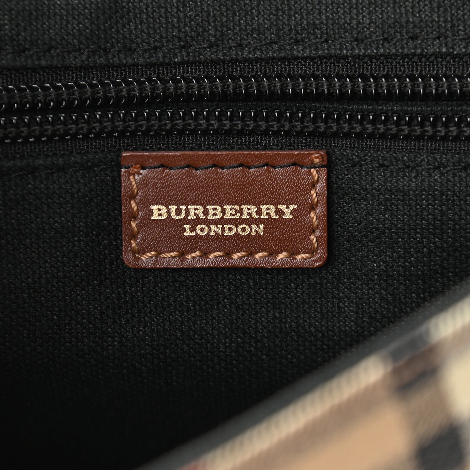 Burberry Haymarket Check Crossbody Messenger Bag Tan 5 of 8