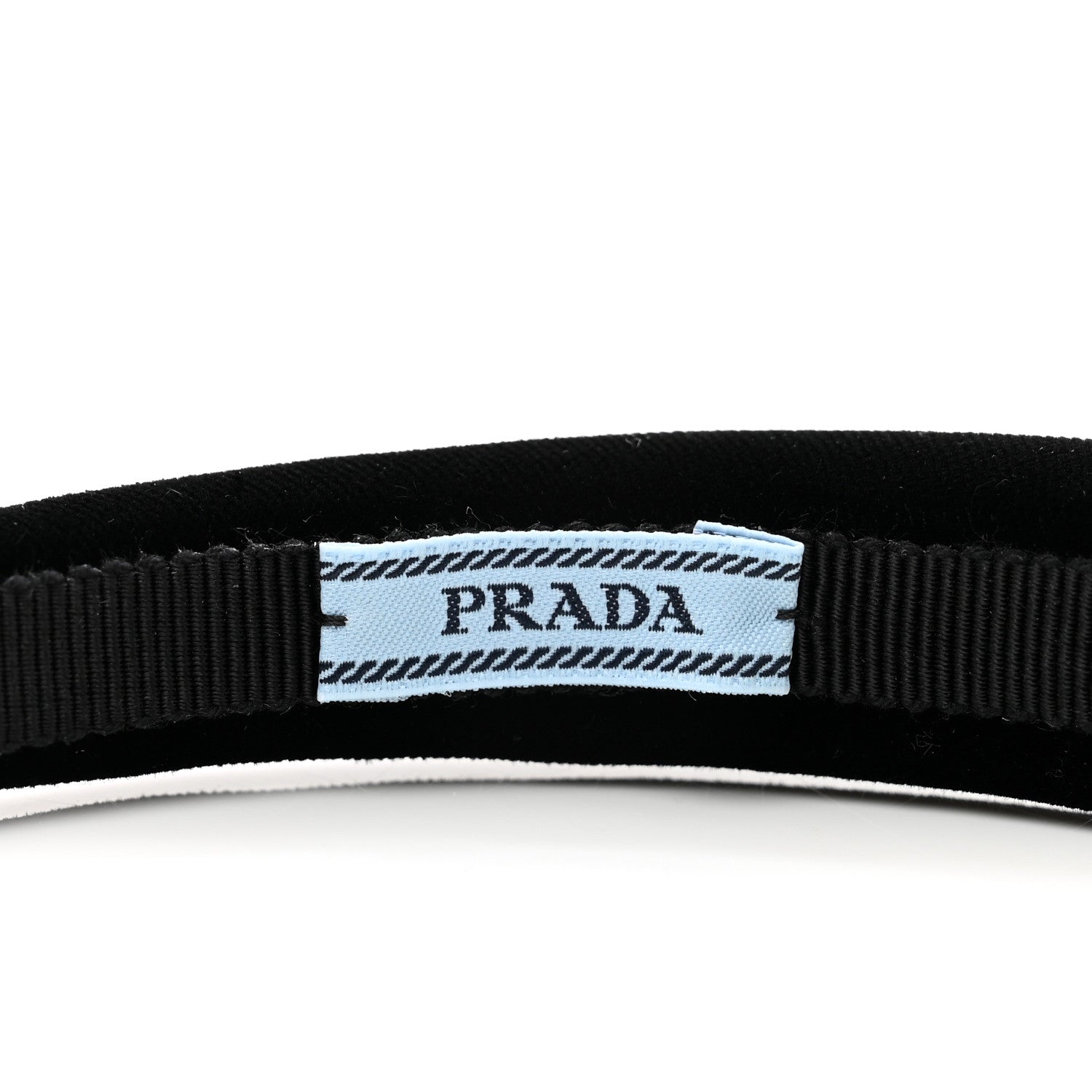 Prada Velvet Headband Black 4 of 7
