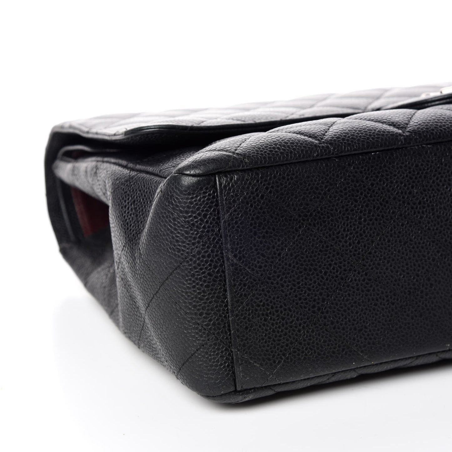 Caviar Quilted Maxi Double Flap Black