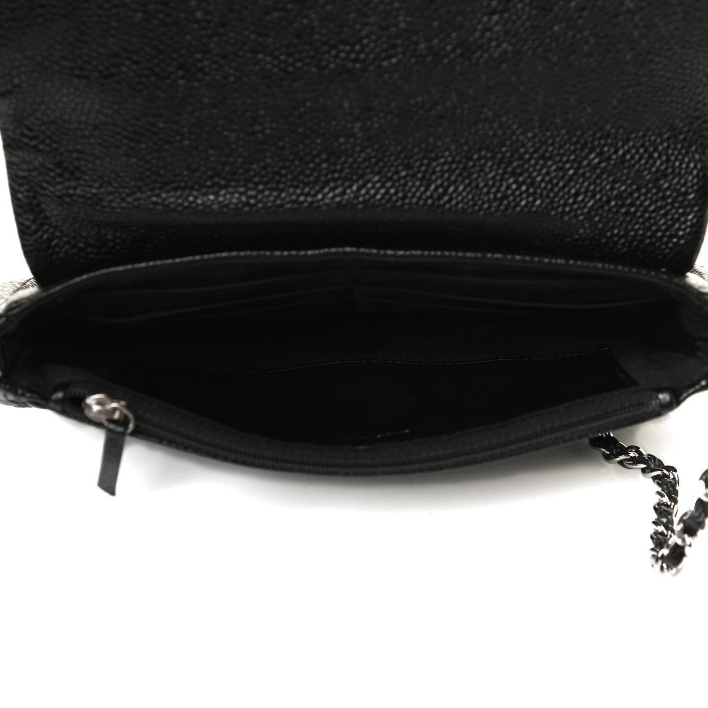 Caviar Half Moon Wallet On Chain WOC Black