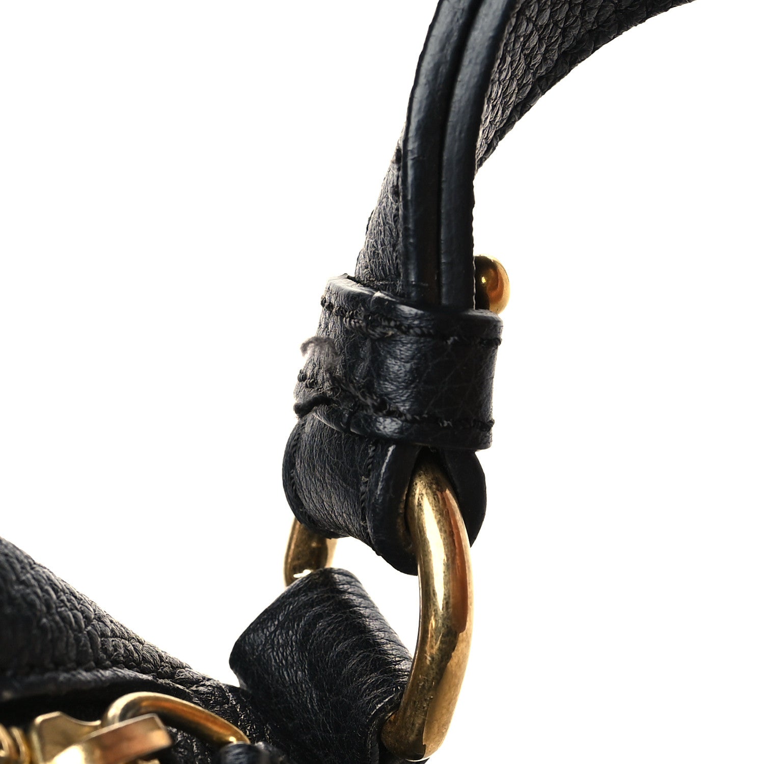 Alexander McQueen Pebbled Calfskin Small Skull Padlock Zip Around Tote Black 8 of 10