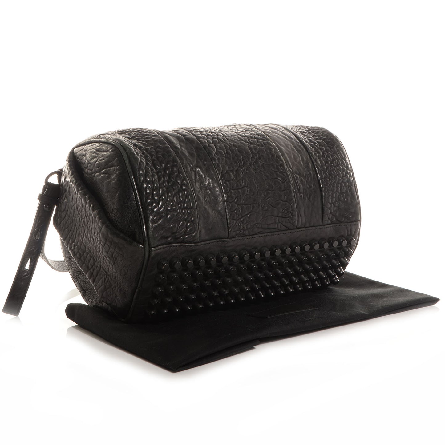 Leather Rocco w Black Hardware Black