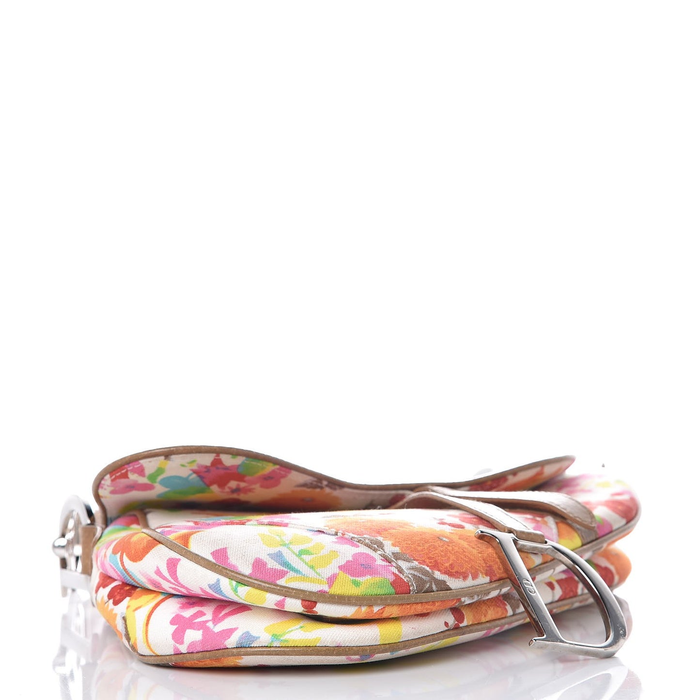 Canvas Floral Saddle Bag