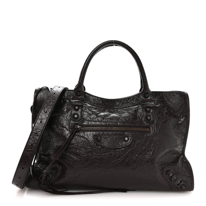 Balenciaga Agneau Arena Classic Hardware Medium Le City Espresso 1 of 10