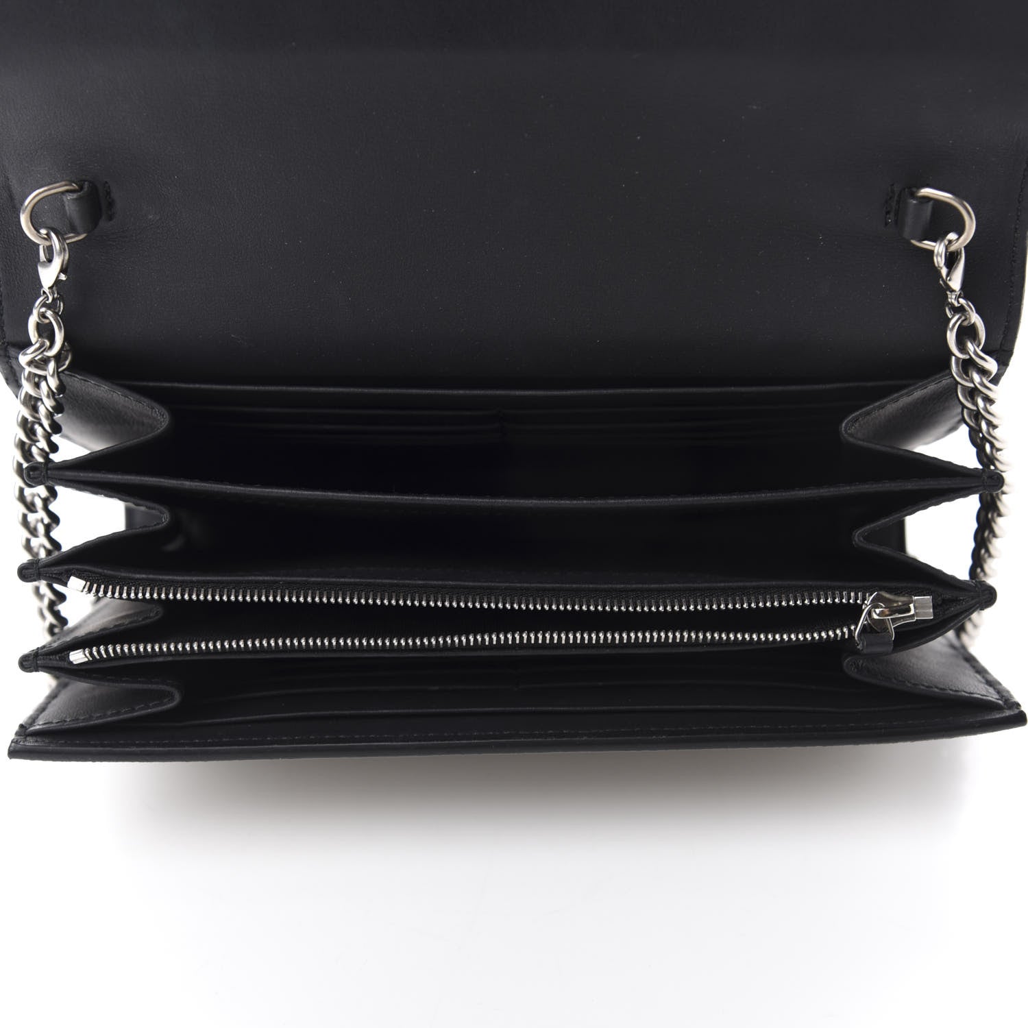 Gucci GG Supreme Monogram Mini Dionysus Chain Wallet Beige Black 5 of 11