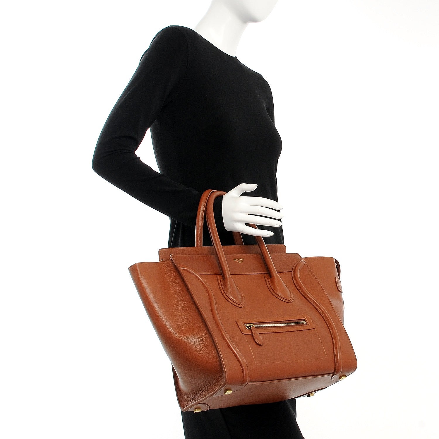 Celine Baby Calfskin Mini Luggage Sienna 2 of 8