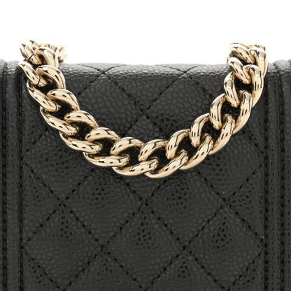 Chanel Caviar Quilted Boy Flap Waist Belt Bag Black 9 of 13