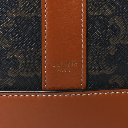 Celine Triomphe Canvas Calfskin Small Bucket Bag Tan 6 of 8
