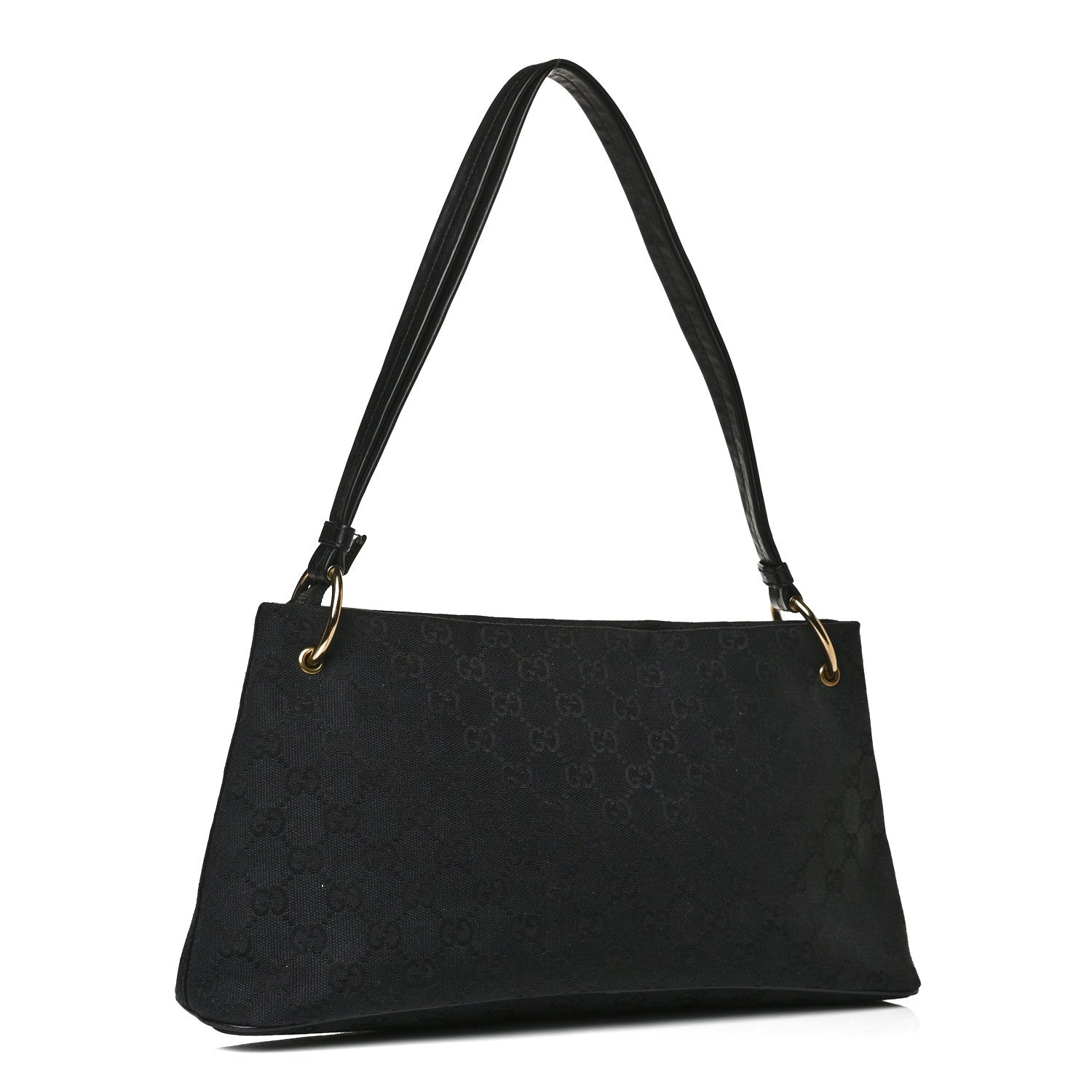 Gucci Monogram Chain Ellington Handbag Black 2 of 5