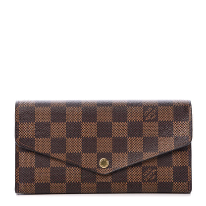 Louis Vuitton Damier Ebene Sarah Wallet NM 1 of 8