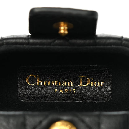 Christian Dior Supple Calfskin Cannage Caro Airpods Pro Case Black 6 of 6