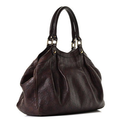 Gucci Guccissima Medium Sukey Tote Chocolate 2 of 8