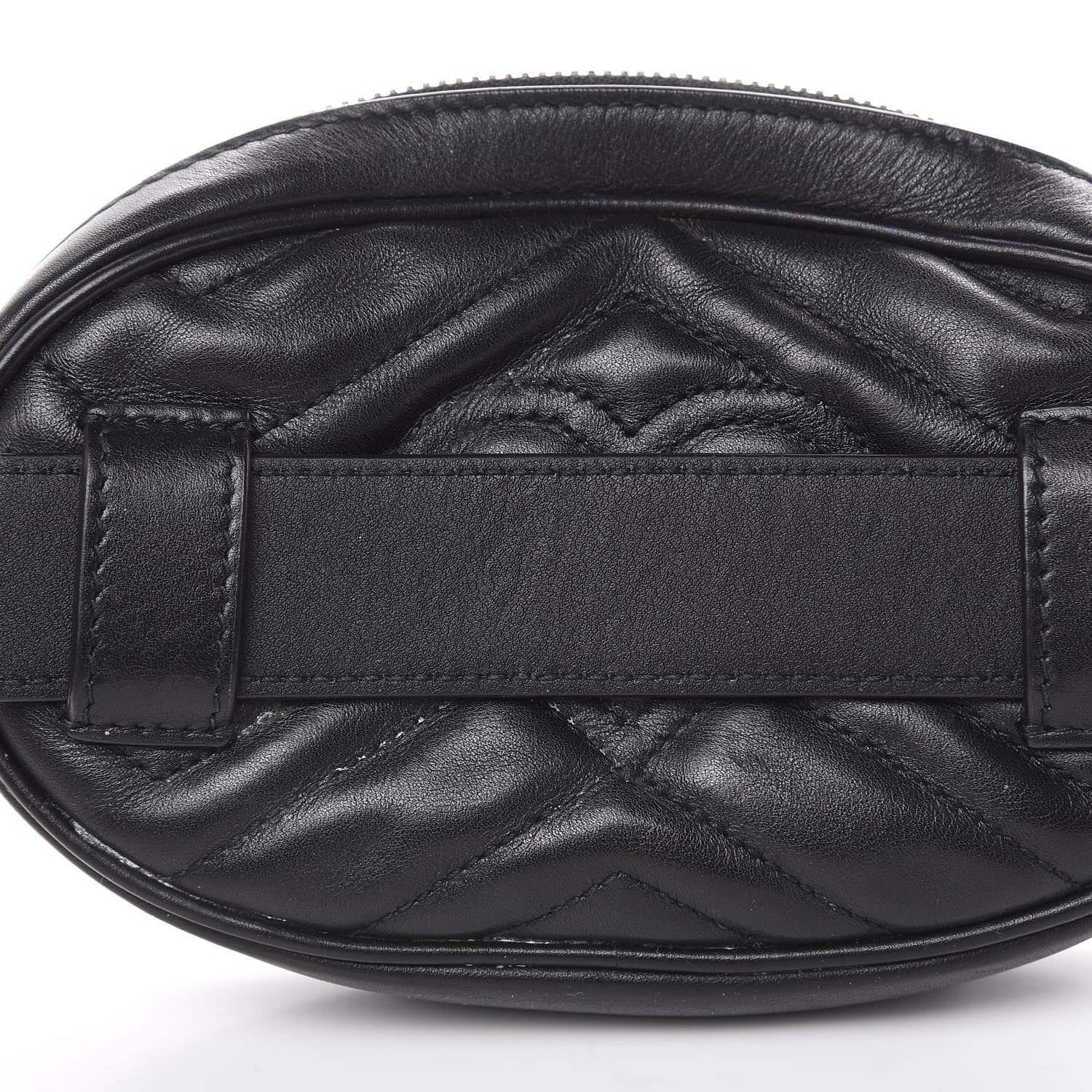 Gucci Calfskin Matelasse GG Marmont Belt Bag 105 42 Black 12 of 15