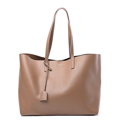 Saint Laurent Calfskin Large Shopping Tote Light Taupe 2 of 12