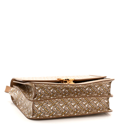 Burberry Calfskin Monogram Medium TB Bag Beige 4 of 10