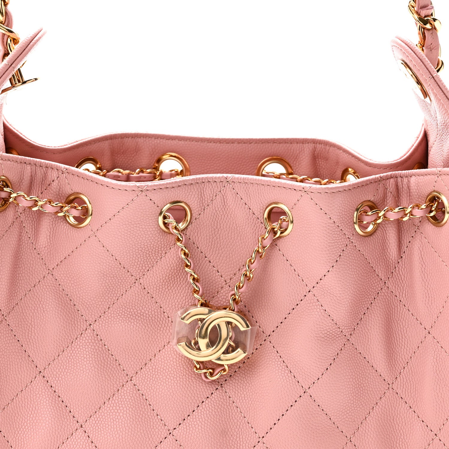 Chanel Caviar Quilted Mini Chanel 25 Handbag Rose 8 of 11