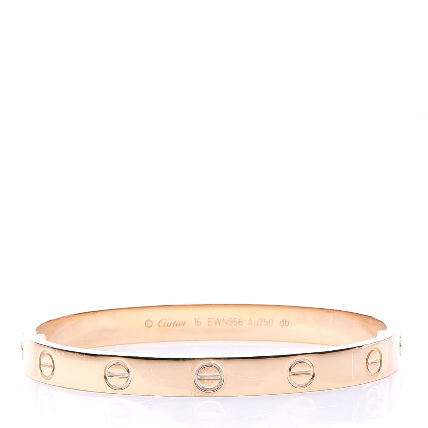 18K Yellow Gold LOVE Bracelet 16