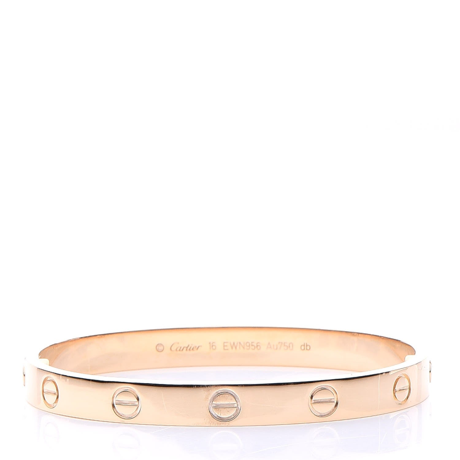 Cartier 18K Yellow Gold LOVE Bracelet 16 1 of 9