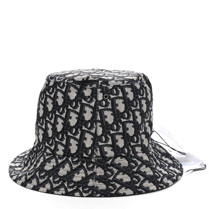 Christian Dior Oblique Reversible Teddy-D Brim Bucket Hat 57 Black 5 of 11
