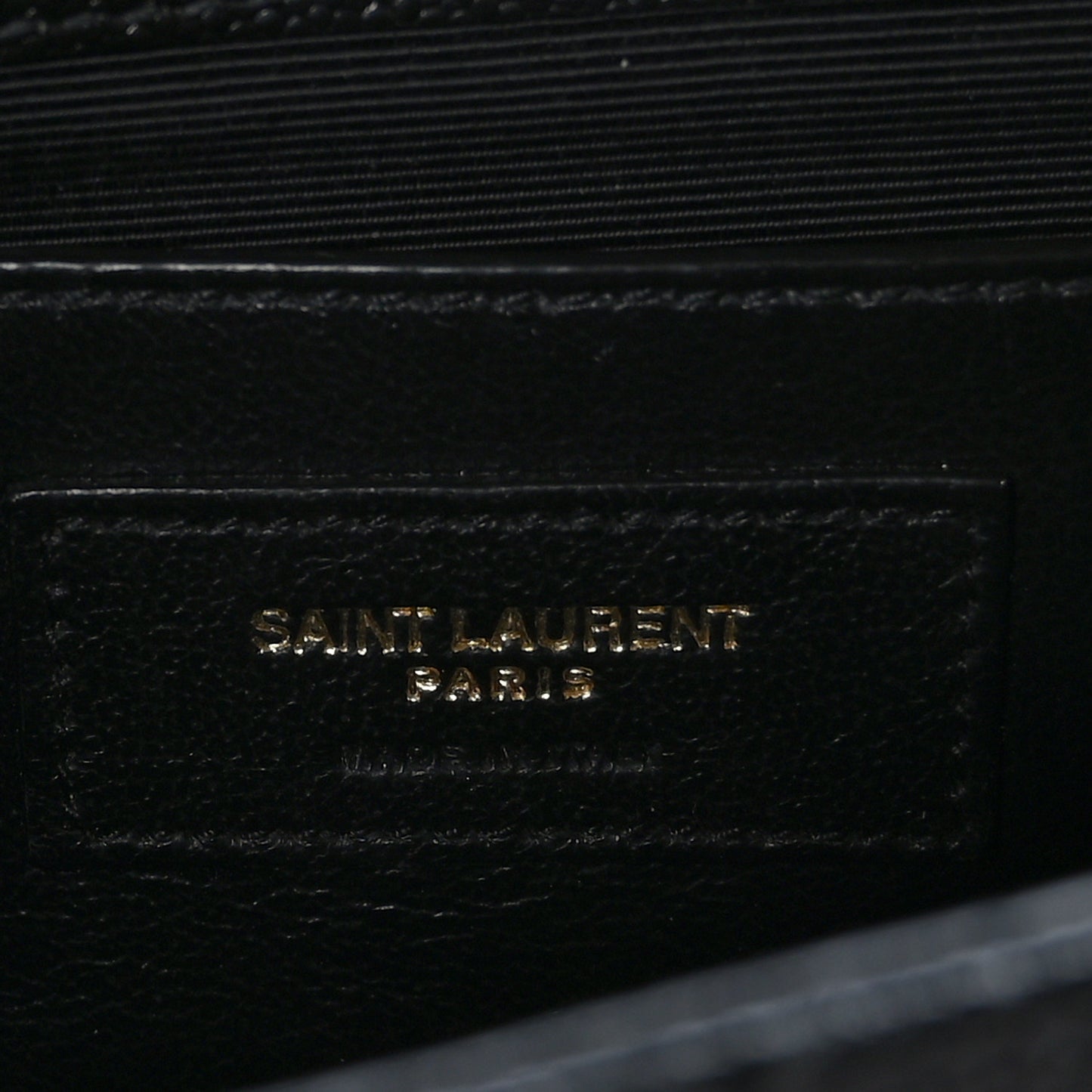 Grain De Poudre Textured Mixed Matelasse Triquilt Small Monogram Satchel Black