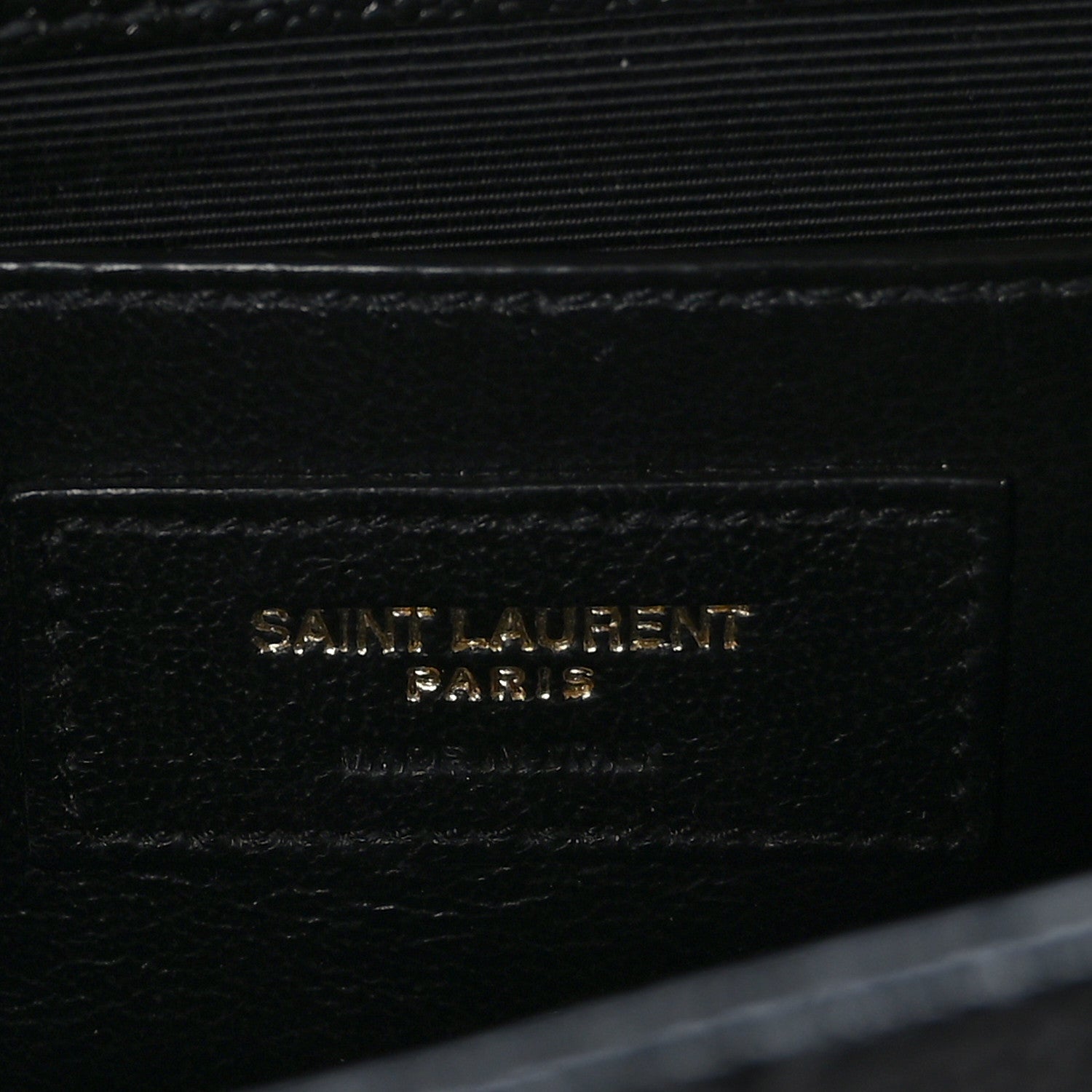 Saint Laurent Grain De Poudre Textured Mixed Matelasse Triquilt Small Monogram Satchel Black 6 of 8