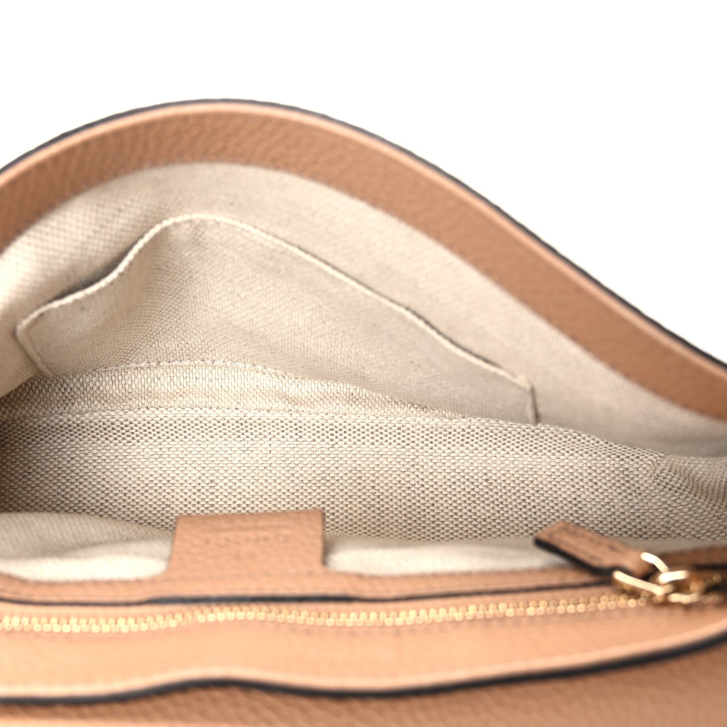 Pebbled Calfskin Medium Soho Flap Crossbody Camelia
