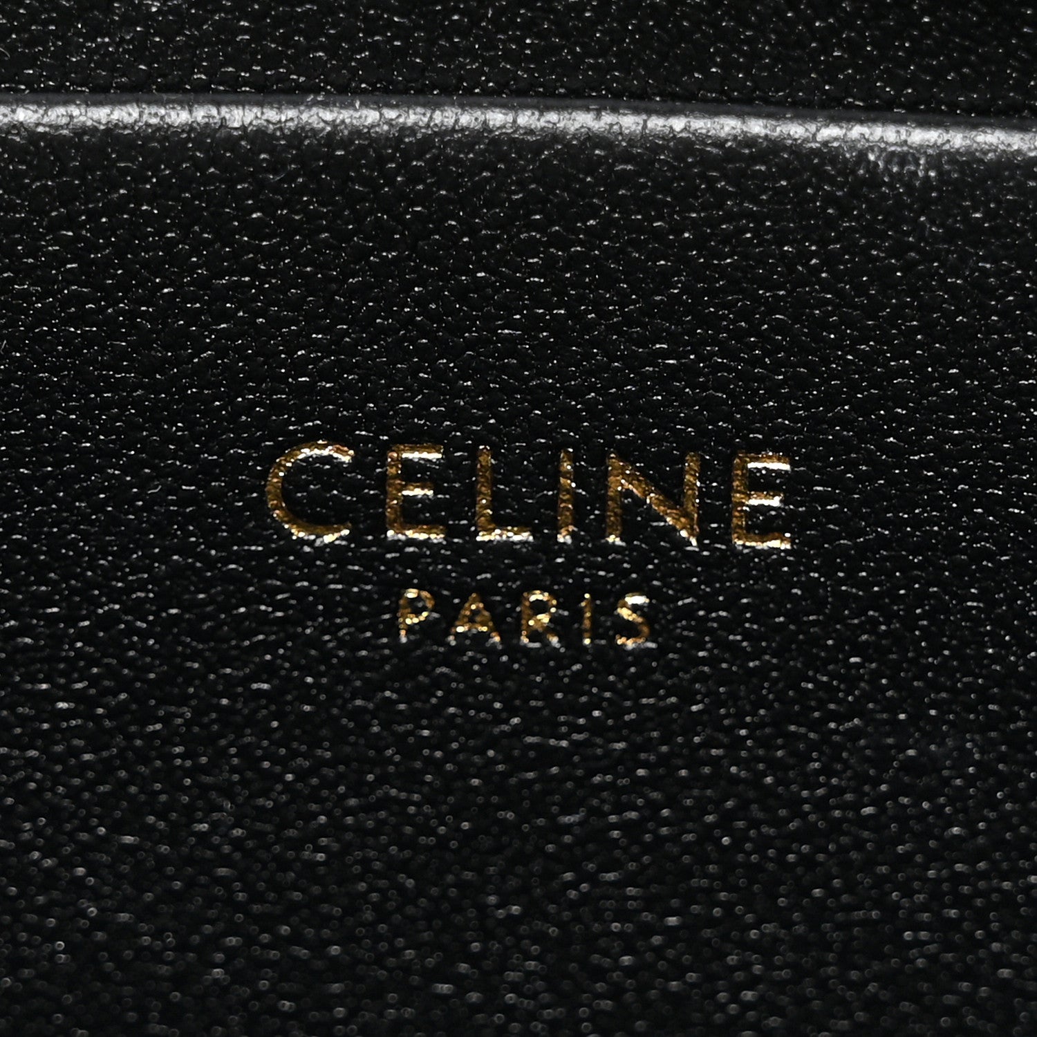 Celine Shiny Calfskin Medium Tilly Triomphe Shoulder Bag Black 6 of 10