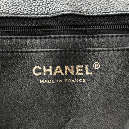 Chanel Caviar Quilted Jumbo Single Flap Black 6 of 10