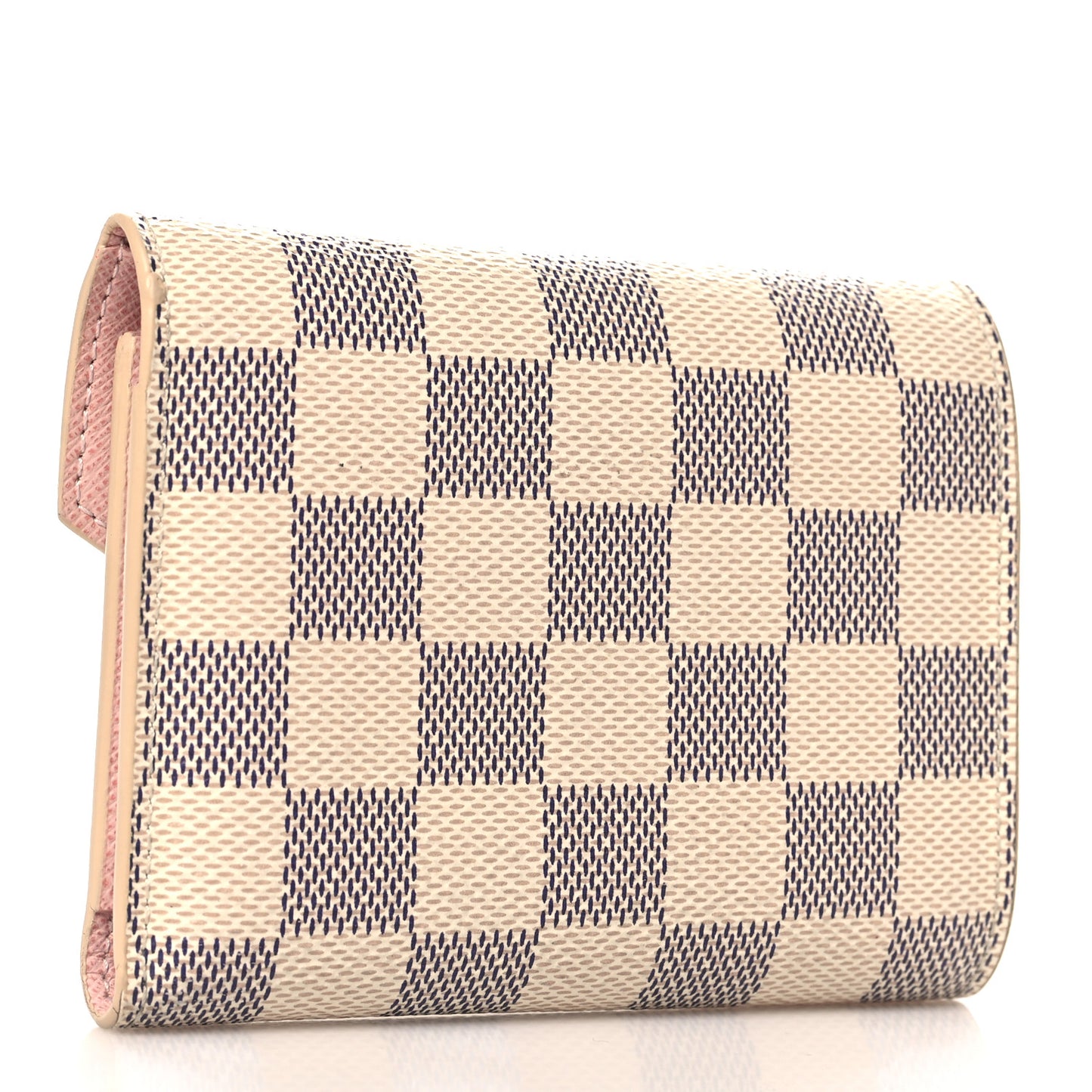 Damier Azur Victorine Wallet Rose Ballerine