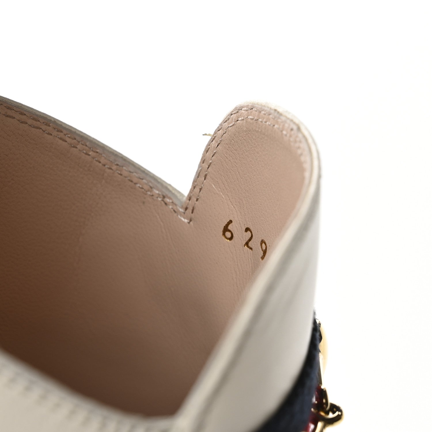 Gucci Malaga Kid Web Womens Princetown Slippers 35.5 Mystic White 10 of 10