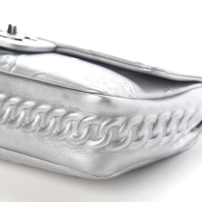 Chanel Metallic Lambskin Symbols Medium Single Flap Silver 9 of 9