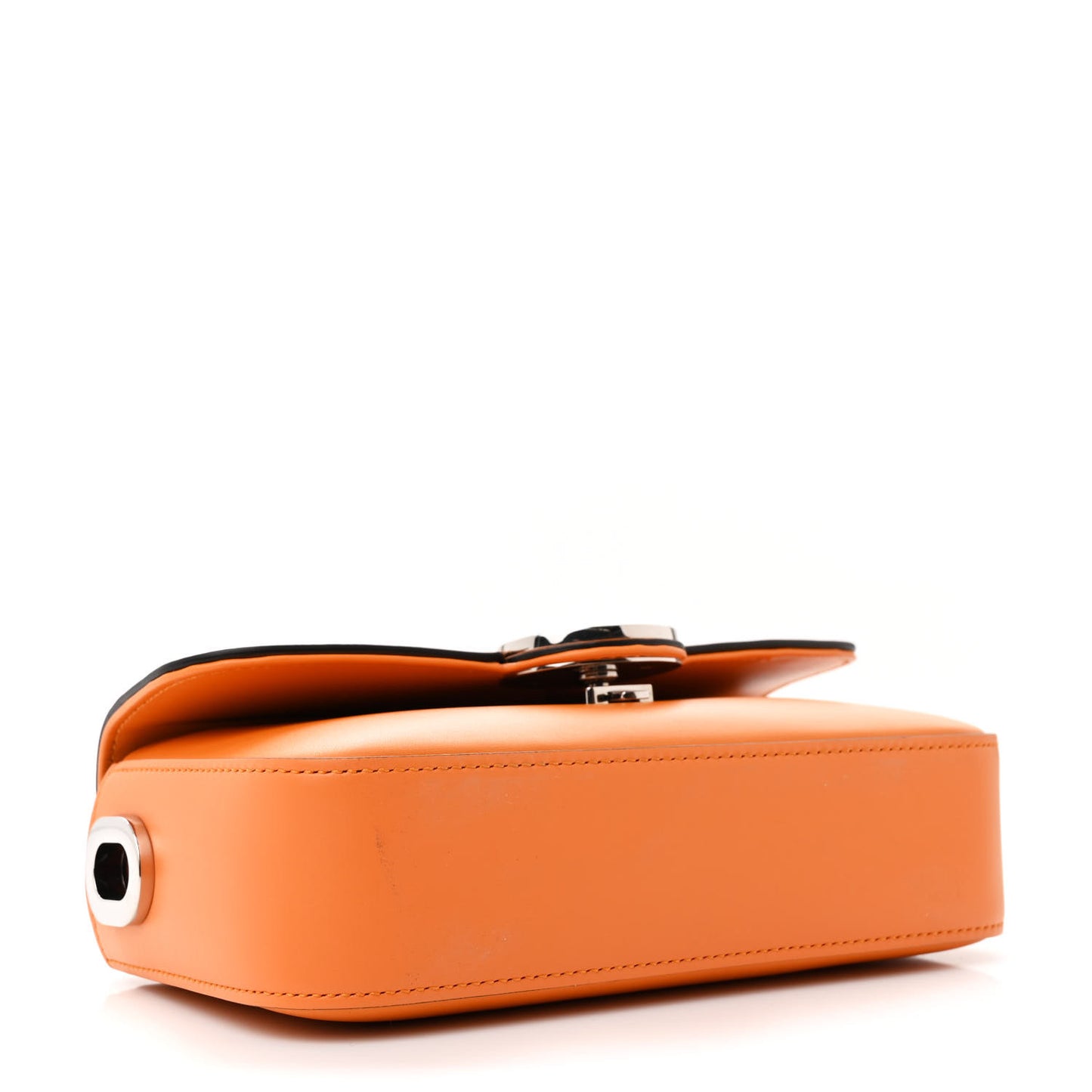 Senna Calfskin Petite GG Top Handle Shoulder Bag Orange