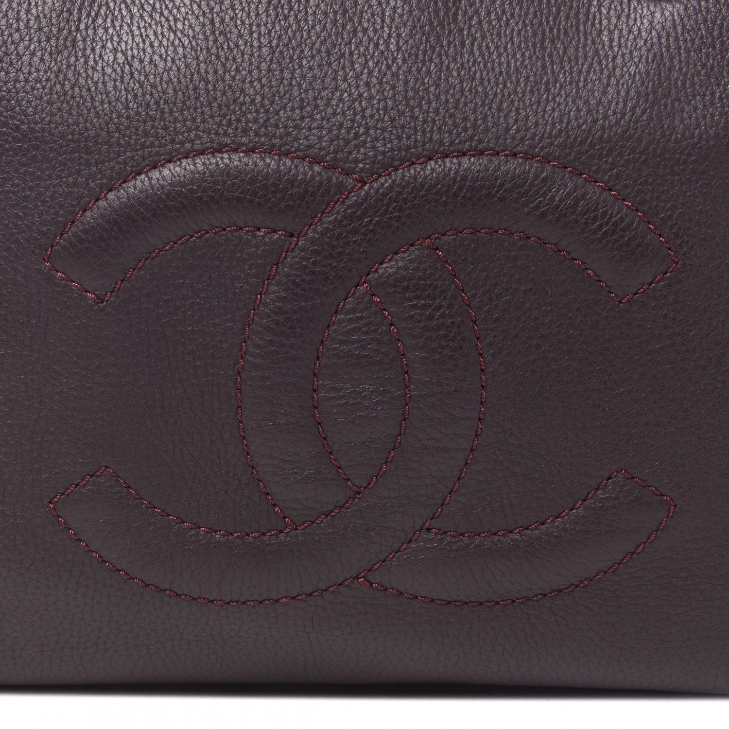 Chanel Deerskin Luxe Ligne Bowler Purple 7 of 9
