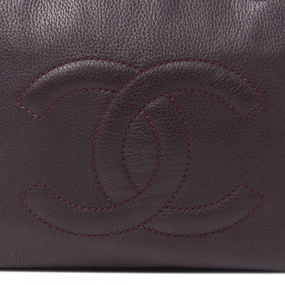 Chanel Deerskin Luxe Ligne Bowler Purple 7 of 9