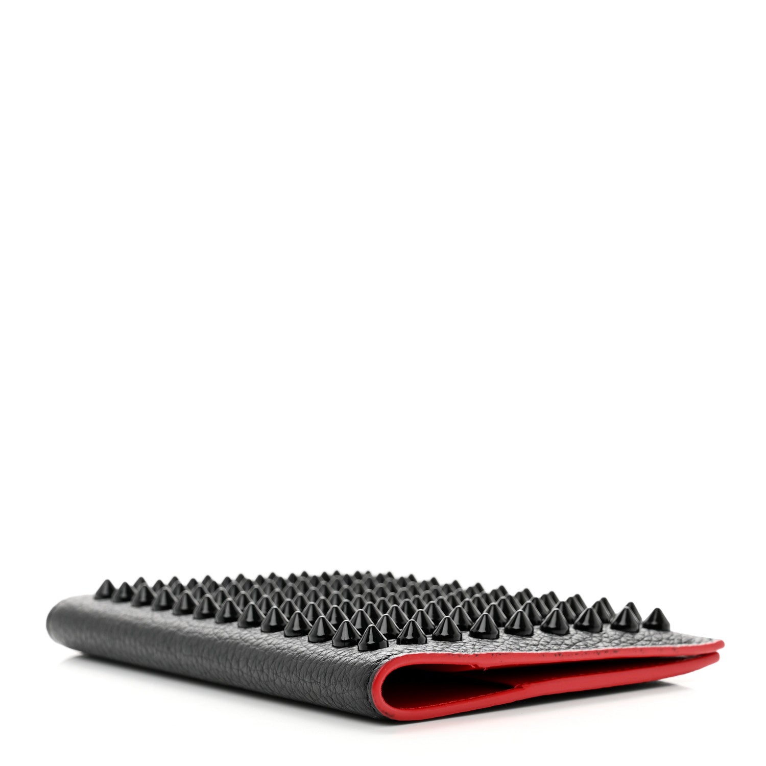 Christian Louboutin Calfskin Studded Loubipass Passport Holder