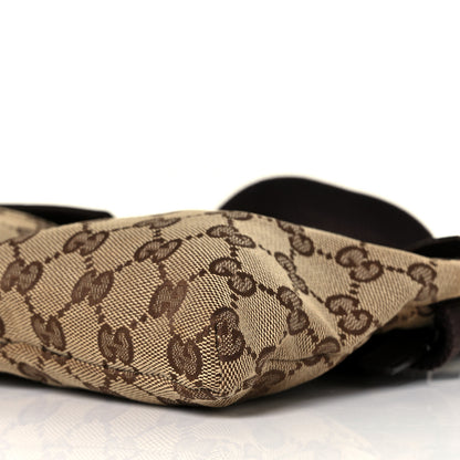 Gucci GG Monogram Double Pocket Belt Bag Dark Brown 9 of 10