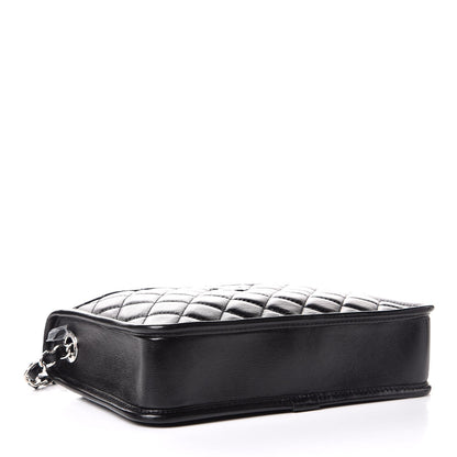 Chanel Aged Calfskin Quilted Working Vibe Camera Case Black 4 of 8